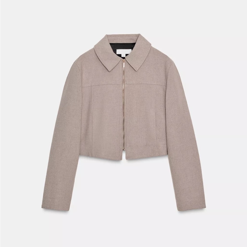 Zara CROPPED ZIP-UP JACKET